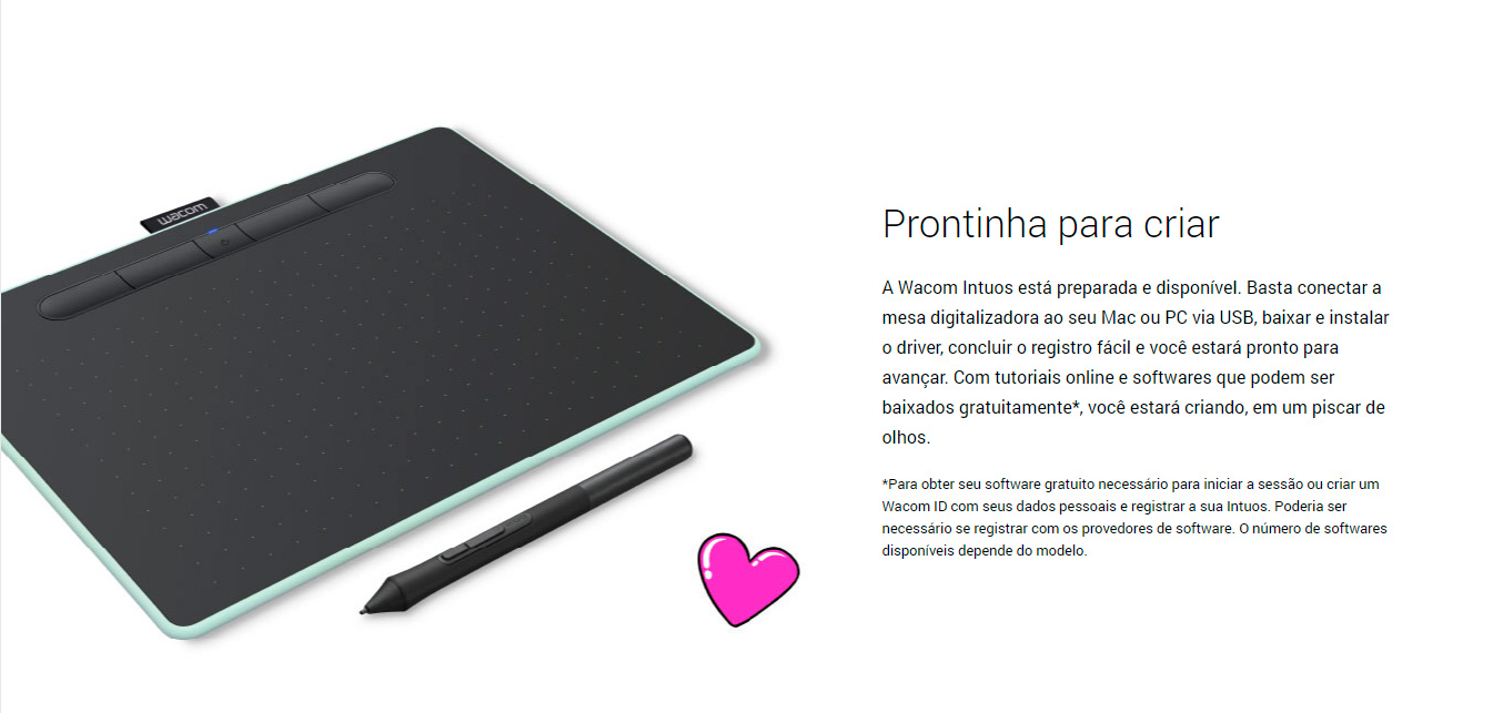 Mesa Digitalizadora Wacom Intuos Creative Pen Tablet Small Black Ctl4100